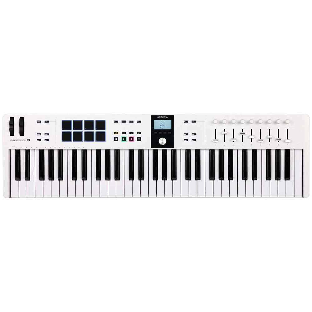 Arturia-KeyLab-Essential-mk3-61 Arturia Keylab Essential 61 MK3 White | Controlador MIDI - Imagen 1