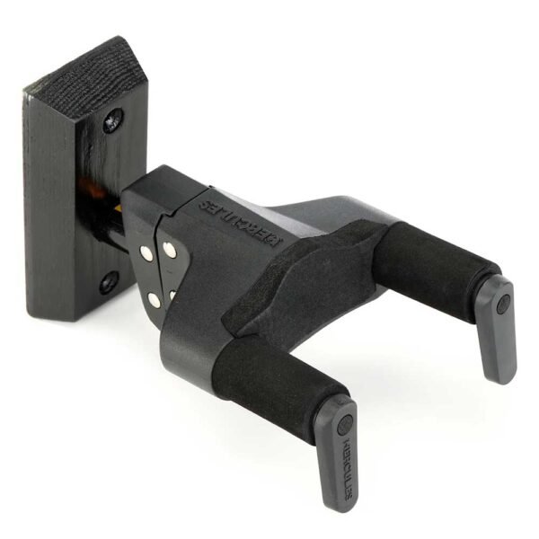 Hercules Stands GSP38WBK PLUS | Soporte para guitarra de pared con base de madera y brazo corto - Imagen 1