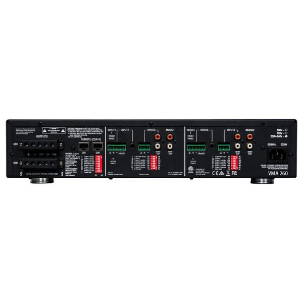 JBL VMA260 | Commercial Series 60W Mezclador / Amplificador con Bluetooth (8 Entradas / 2 Salidas) - Imagen 2